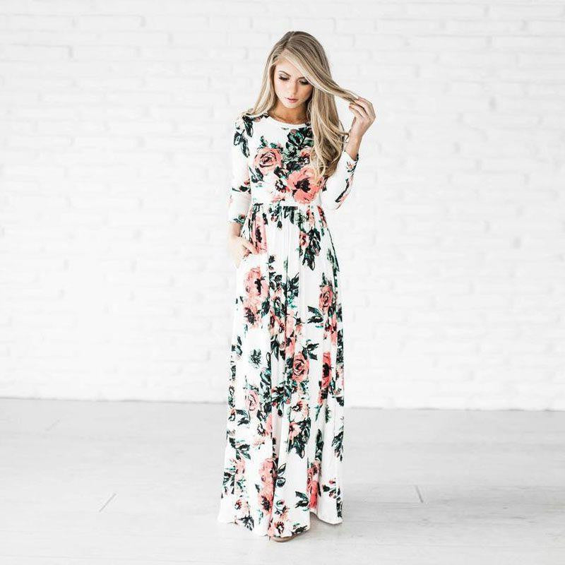 FLORAL Party Gown Dress