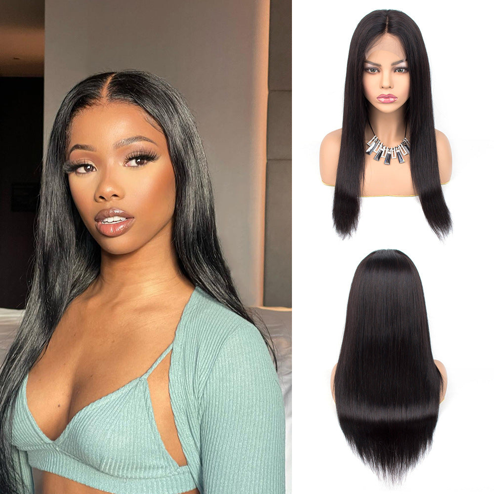 Front Lace Human Wigs Full Head Lace Headgear