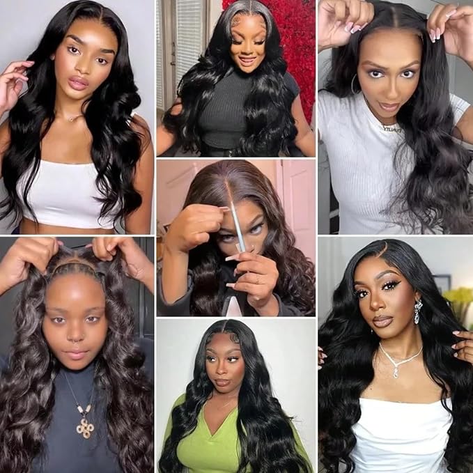 Glueless Wigs Human Hair Pre Plucked Pre Cut Body Wave 5x5 Closure Wig 24In