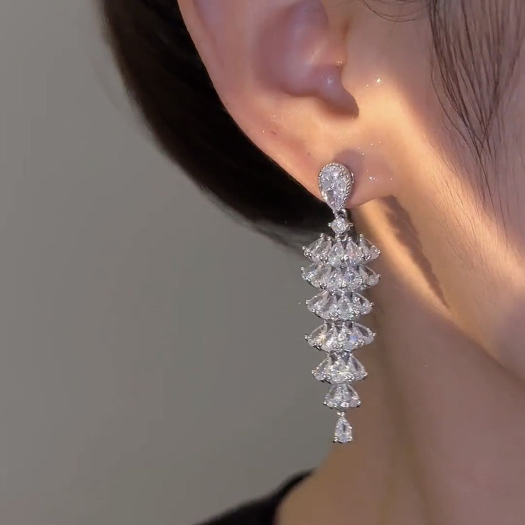 Christmas Tree Drop Earrings