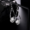 Water Drop Shaped Hanging Tennis Earrings